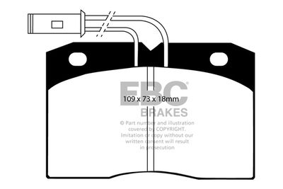 DP702 EBC Brakes Комплект тормозных колодок, дисковый тормоз