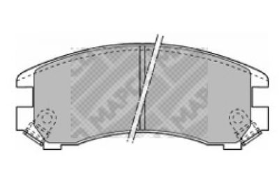 6437 MAPCO Комплект тормозных колодок, дисковый тормоз