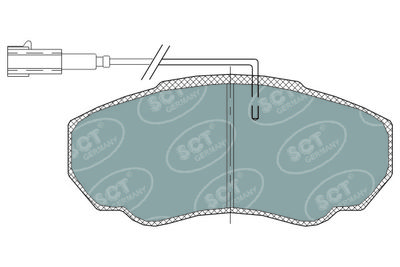 SP318PR SCT - MANNOL Комплект тормозных колодок, дисковый тормоз