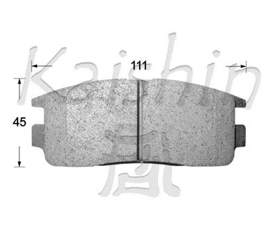 FK9063 KAISHIN Комплект тормозных колодок, дисковый тормоз