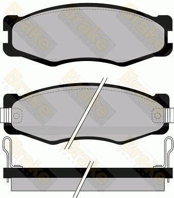 PA601 Brake ENGINEERING Комплект тормозных колодок, дисковый тормоз