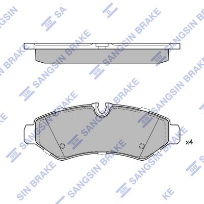 SP4438 Hi-Q Комплект тормозных колодок, дисковый тормоз