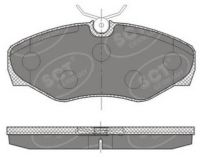 SP451PR SCT - MANNOL Комплект тормозных колодок, дисковый тормоз