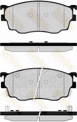 PA1538 Brake ENGINEERING Комплект тормозных колодок, дисковый тормоз