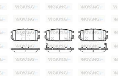 P977302 WOKING Комплект тормозных колодок, дисковый тормоз