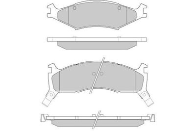 120772 E.T.F. Комплект тормозных колодок, дисковый тормоз