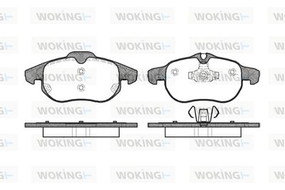 P988300 WOKING Комплект тормозных колодок, дисковый тормоз