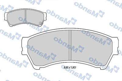 MBF015644 MANDO Комплект тормозных колодок, дисковый тормоз