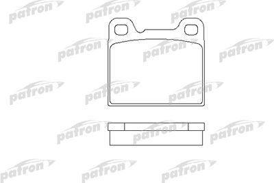 PBP704 PATRON Комплект тормозных колодок, дисковый тормоз