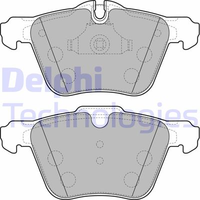 LP2114 DELPHI Комплект тормозных колодок, дисковый тормоз