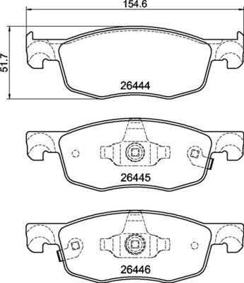 P83185 BREMBO Комплект тормозных колодок, дисковый тормоз