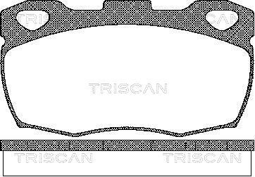 811017003 TRISCAN Комплект тормозных колодок, дисковый тормоз