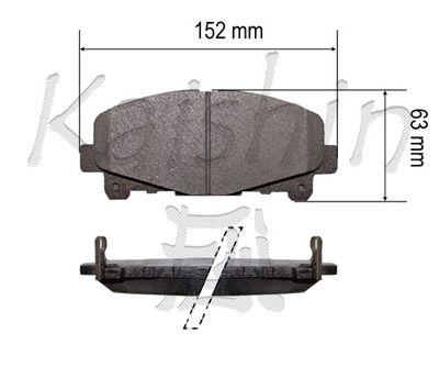 FK5171 KAISHIN Комплект тормозных колодок, дисковый тормоз