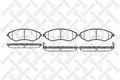 656022SX STELLOX Комплект тормозных колодок, дисковый тормоз