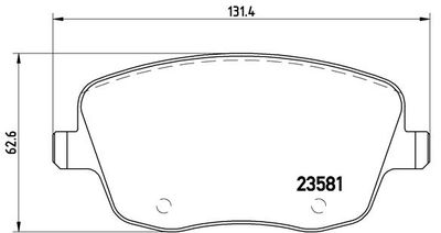 P85057X BREMBO Комплект тормозных колодок, дисковый тормоз