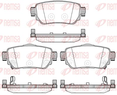158202 REMSA Комплект тормозных колодок, дисковый тормоз