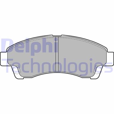 LP1937 DELPHI Комплект тормозных колодок, дисковый тормоз