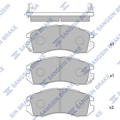 SP1120 Hi-Q Комплект тормозных колодок, дисковый тормоз