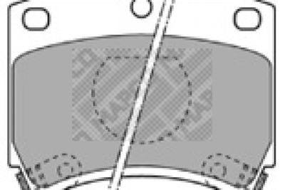 6334 MAPCO Комплект тормозных колодок, дисковый тормоз