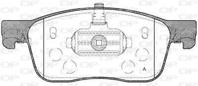 BPA171900 OPEN PARTS Комплект тормозных колодок, дисковый тормоз