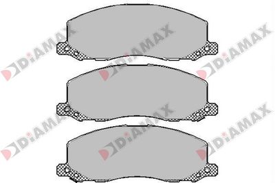 N09454 DIAMAX Комплект тормозных колодок, дисковый тормоз