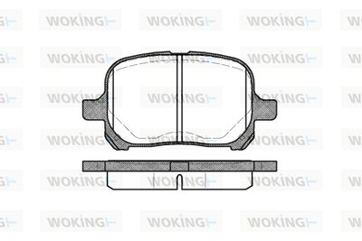 P721300 WOKING Комплект тормозных колодок, дисковый тормоз