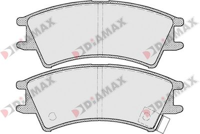 N09086 DIAMAX Комплект тормозных колодок, дисковый тормоз