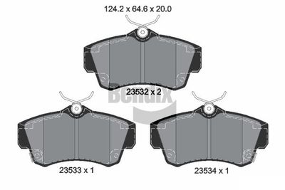 BPD2004 BENDIX Braking Комплект тормозных колодок, дисковый тормоз