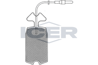 180309 ICER Комплект тормозных колодок, дисковый тормоз