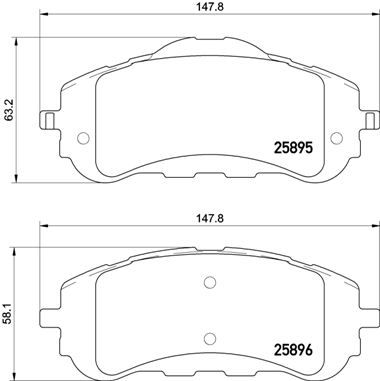 P61120X BREMBO Комплект тормозных колодок, дисковый тормоз