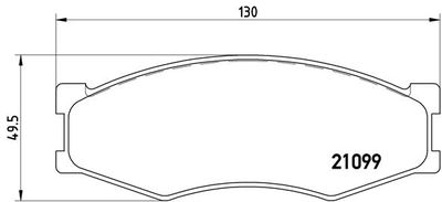 P56014 BREMBO Комплект тормозных колодок, дисковый тормоз