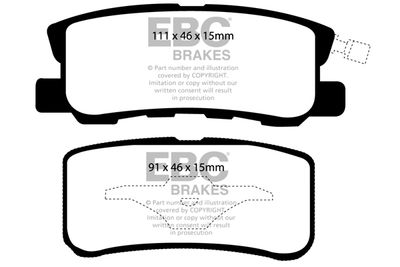 DP1407 EBC Brakes Комплект тормозных колодок, дисковый тормоз