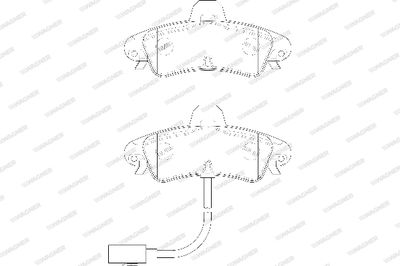 WBP23410A WAGNER Комплект тормозных колодок, дисковый тормоз