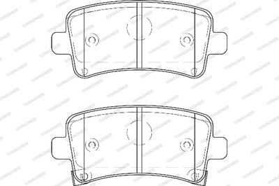 WBP24421A WAGNER Комплект тормозных колодок, дисковый тормоз