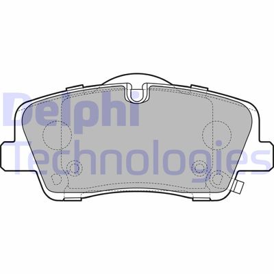 LP3295 DELPHI Комплект тормозных колодок, дисковый тормоз