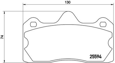 P47002 BREMBO Комплект тормозных колодок, дисковый тормоз