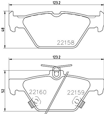 8DB355037311 HELLA Комплект тормозных колодок, дисковый тормоз