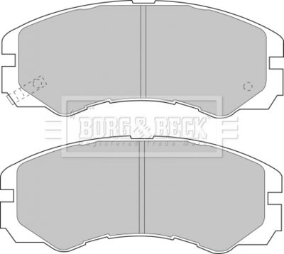 BBP1485 BORG & BECK Комплект тормозных колодок, дисковый тормоз