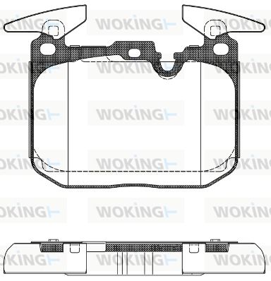 P1591300 WOKING Комплект тормозных колодок, дисковый тормоз