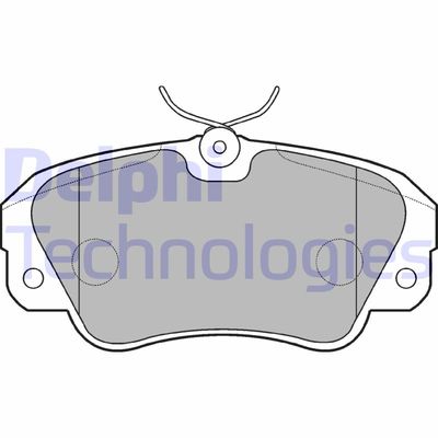 LP848 DELPHI Комплект тормозных колодок, дисковый тормоз