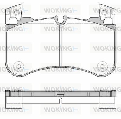 P1931300 WOKING Комплект тормозных колодок, дисковый тормоз