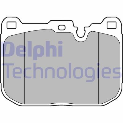 LP3248 DELPHI Комплект тормозных колодок, дисковый тормоз