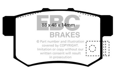 DP27812 EBC Brakes Комплект тормозных колодок, дисковый тормоз