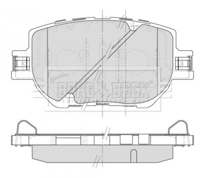 BBP2504 BORG & BECK Комплект тормозных колодок, дисковый тормоз