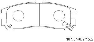 KD4624 ASIMCO Комплект тормозных колодок, дисковый тормоз