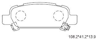 KD3715 ASIMCO Комплект тормозных колодок, дисковый тормоз