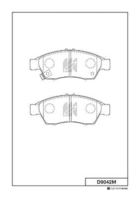 D9042M MK Kashiyama Комплект тормозных колодок, дисковый тормоз