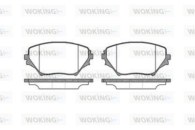 P913300 WOKING Комплект тормозных колодок, дисковый тормоз