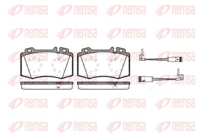 076902 REMSA Комплект тормозных колодок, дисковый тормоз