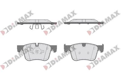 N09761 DIAMAX Комплект тормозных колодок, дисковый тормоз